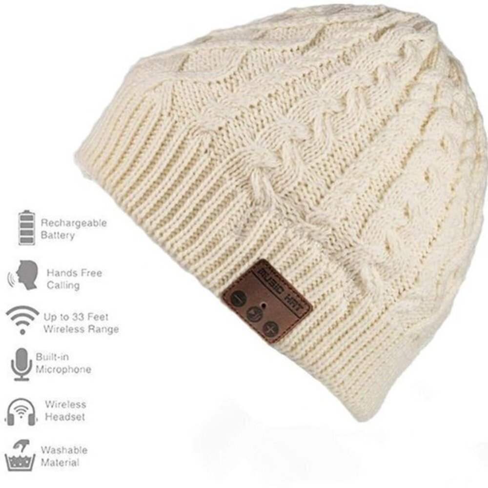 Wireless Headphone Music Beanie Hat NIB